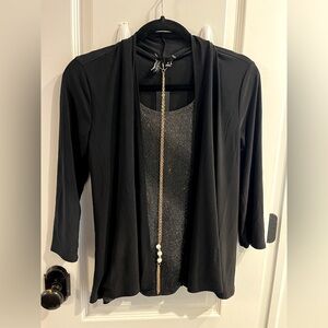 Elegant Black Women's Blouse by Zero 2 Eight